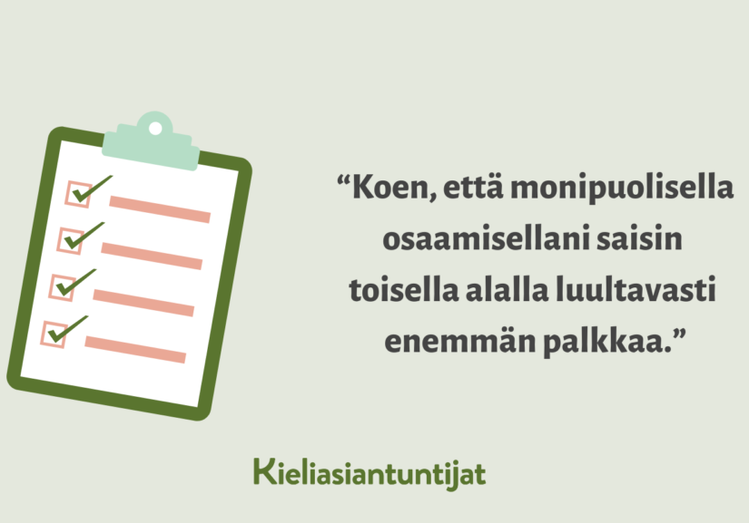 Kielipalvelualan kysely, artikkeli pääkuva