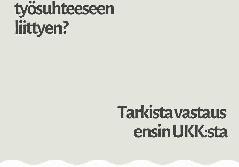 Kysymys työsuhteeseen liittyen_