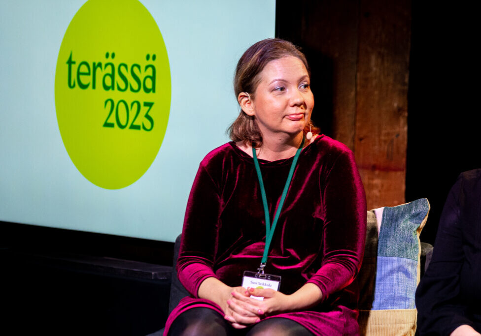 Suvi Seikkula kävi Terässä 2023 -tapahtumassa puhumassa projektipäällikön monipuolisesta työnkuvasta.